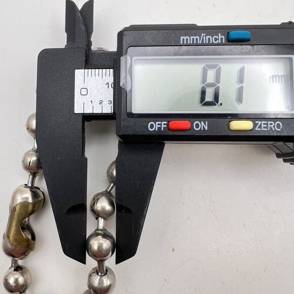 Bold Industrial Steel Ball Chain Necklace Bracelet Set 18.5" 8.5" 85.49g Unisex - Picture 6 of 10